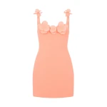 David Koma 3D Lace Flower Mini Dress