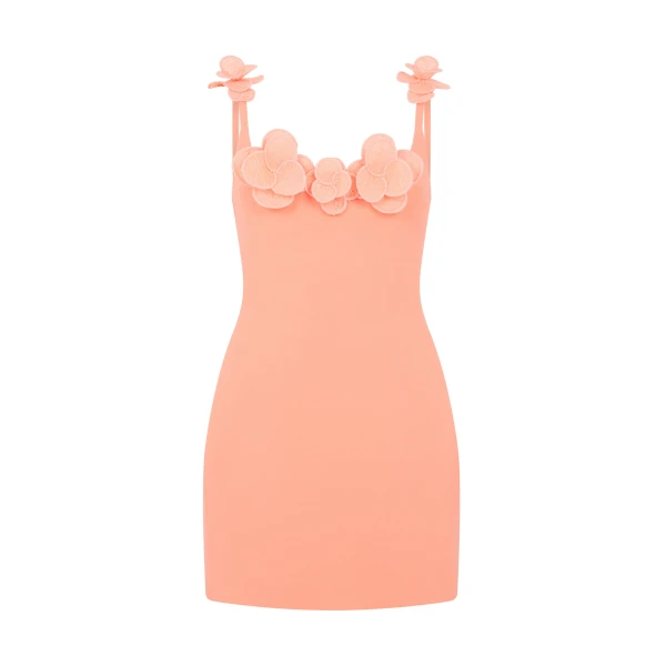 David Koma 3D Lace Flower Mini Dress