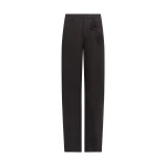 David Koma Lace Rose Embroidered Trousers In Black