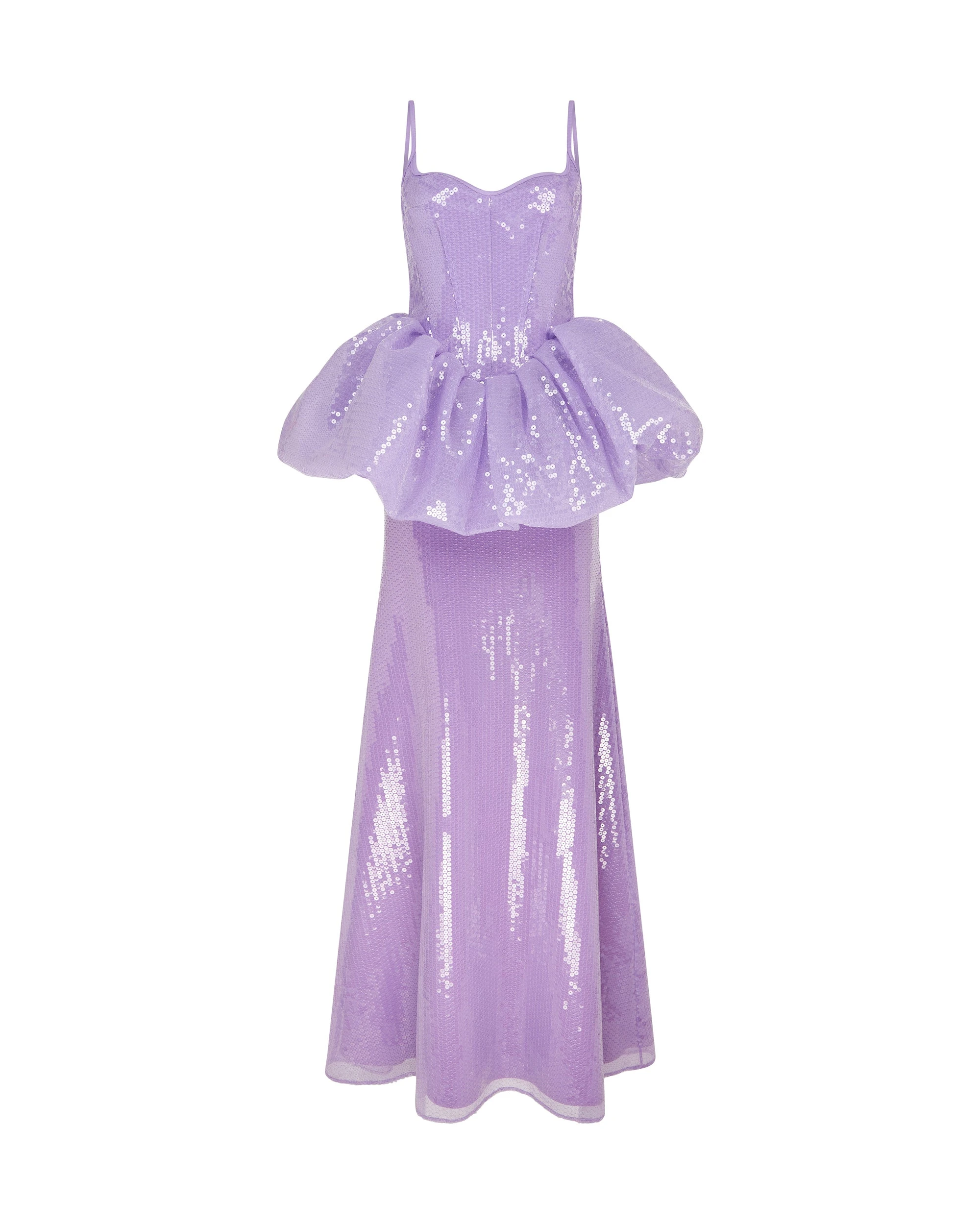 David Koma Peplum Detail Sequin Gown David Koma Peplum Detail Sequin Gown