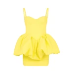 David Koma Puff Skirt Detail Mini Dress