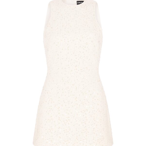 David Koma Sequin Boucle Mini Dress