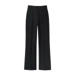 Destree Black stripe wool straight pants - Destree - Graphic Parisian Fashion - Shop at Coveti