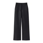 Destree Black wool wide-leg trousers - Destree - Graphic Parisian Fashion - Shop at Coveti