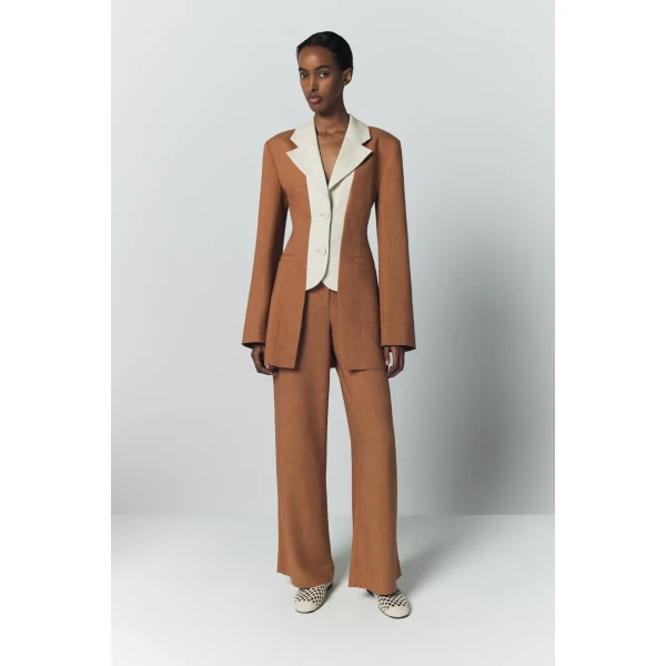 Destree Camel Trousers - Destree - Graphic Parisian Fashion - Shop at Coveti