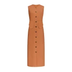 Destree Camel sleeveless midi dress - Destree - Graphic Parisian Fashion - Shop at Coveti