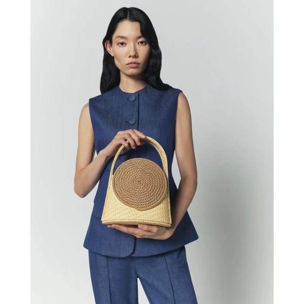 Destree Denim blue button-front vest - Destree - Graphic Parisian Fashion - Shop at Coveti