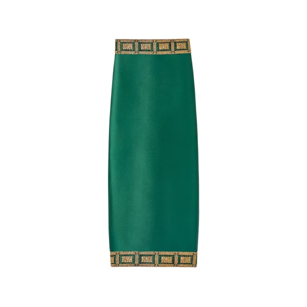 Destree Forest midi skirt with embroidered details - Destree - Graphic Parisian Fashion - Shop at Coveti