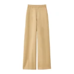 Destree Light Beige Serge Trousers - Destree - Graphic Parisian Fashion - Shop at Coveti
