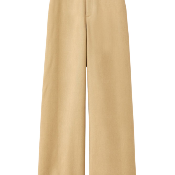 Destree Light Beige Serge Trousers - Destree - Graphic Parisian Fashion - Shop at Coveti