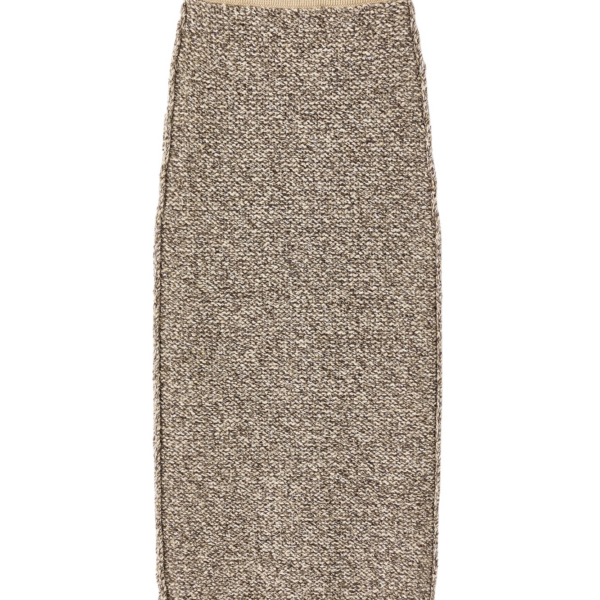 Destree Textured knit midi skirt in merino wool - Destree - Graphic Parisian Fashion - Shop at Coveti