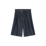 Dries Van Noten Belted Denim Shorts - Dries Van Noten Shorts - Belgian Fashion Design - Shop at Coveti