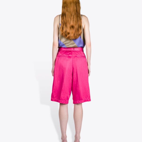 Dries Van Noten Belted Overdyed Shorts - Dries Van Noten Shorts - Belgian Fashion Design - Shop at Coveti