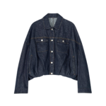 Dries Van Noten Denim Blouson - Dries Van Noten Tops - Belgian Fashion Design - Shop at Coveti
