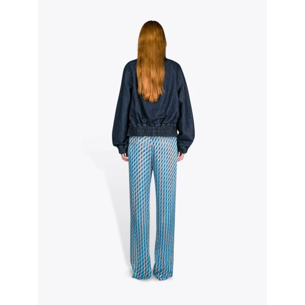 Dries Van Noten Denim Cocoon Blouson Top, view 4