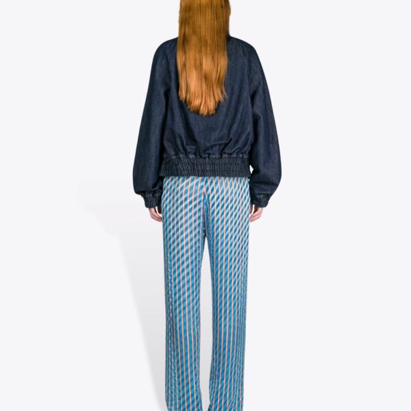 Dries Van Noten Denim Cocoon Blouson - Dries Van Noten Tops - Belgian Fashion Design - Shop at Coveti