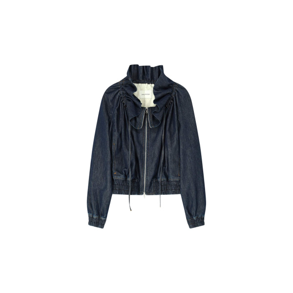 Dries Van Noten Denim Cocoon Blouson Top