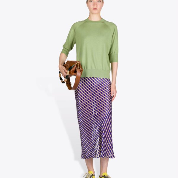 Dries Van Noten Devoré Midi Skirt - Dries Van Noten Skirts - Belgian Fashion Design - Shop at Coveti