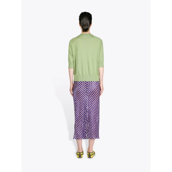 Dries Van Noten Devoré Midi Skirt, view 4