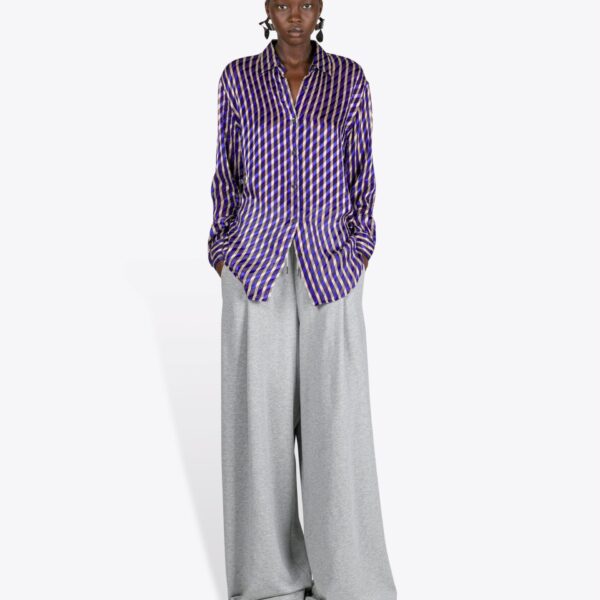 Dries Van Noten Devoré Shirt - Dries Van Noten Tops - Belgian Fashion Design - Shop at Coveti