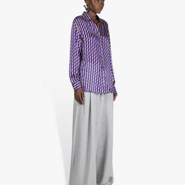 Dries Van Noten Devoré Shirt - Dries Van Noten Tops - Belgian Fashion Design - Shop at Coveti