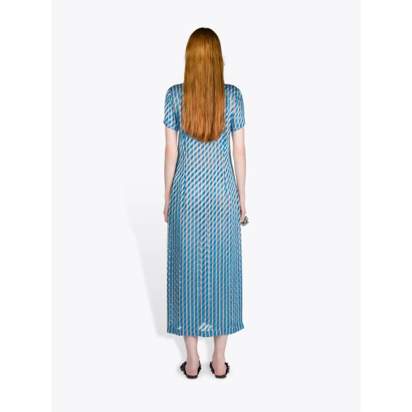 Dries Van Noten Devoré Shirt Dress, view 4
