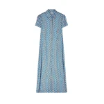 Dries Van Noten Devoré Shirt Dress - Dries Van Noten Dresses - Belgian Fashion Design - Shop at Coveti