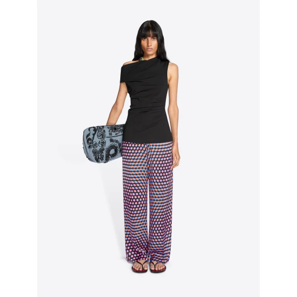 Dries Van Noten Elasticated Silk Pants, view 2