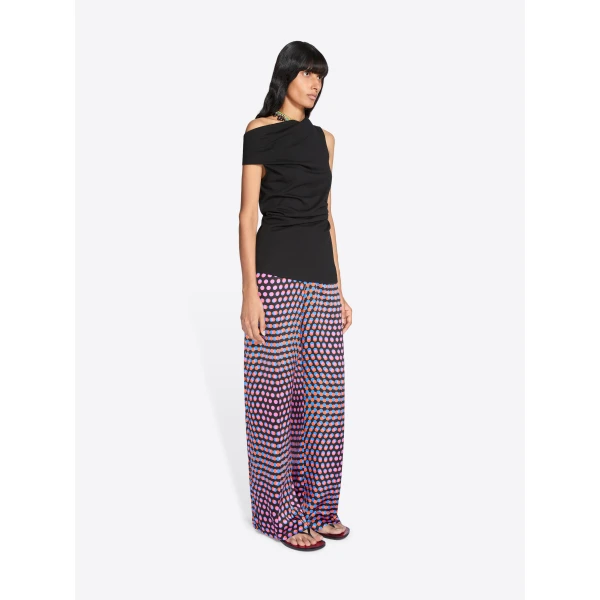 Dries Van Noten Elasticated Silk Pants, view 3