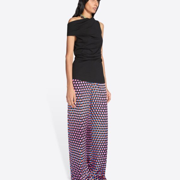 Dries Van Noten Elasticated Silk Pants - Dries Van Noten Pants - Belgian Fashion Design - Shop at Coveti