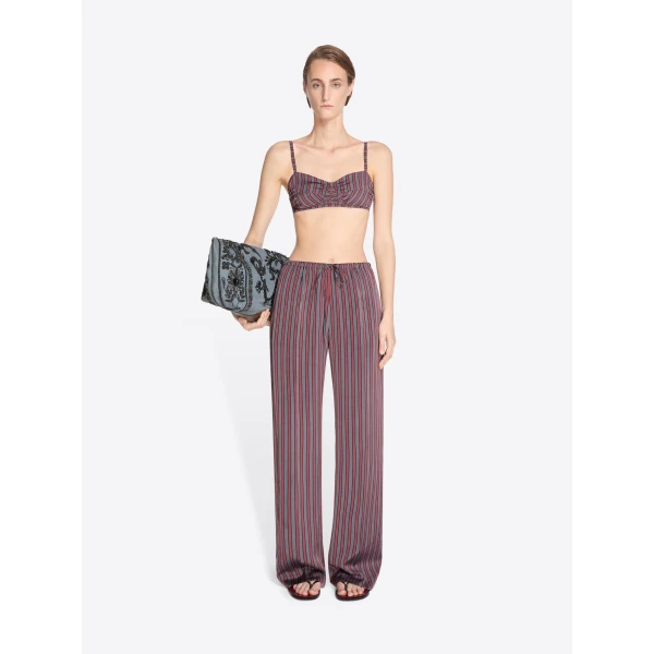 Dries Van Noten Elasticated Viscose Silk Pants, view 2