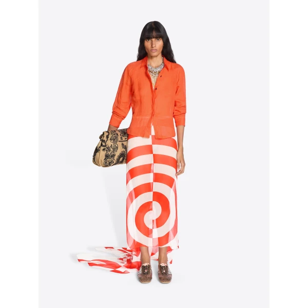 Dries Van Noten Fitted Mini Shirt, view 2