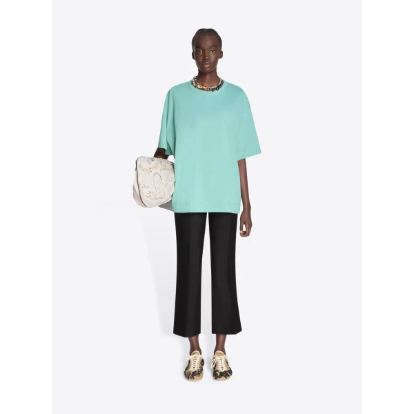 Dries Van Noten Loose Cotton Tee Top, view 2