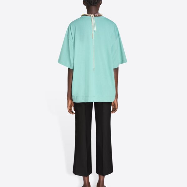 Dries Van Noten Loose Cotton Tee - Dries Van Noten Tops - Belgian Fashion Design - Shop at Coveti