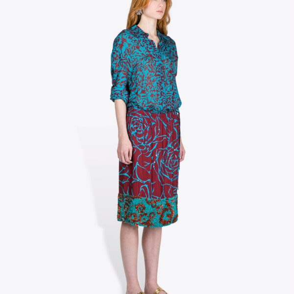 Dries Van Noten Loose Viscose Shirt - Dries Van Noten Tops - Belgian Fashion Design - Shop at Coveti