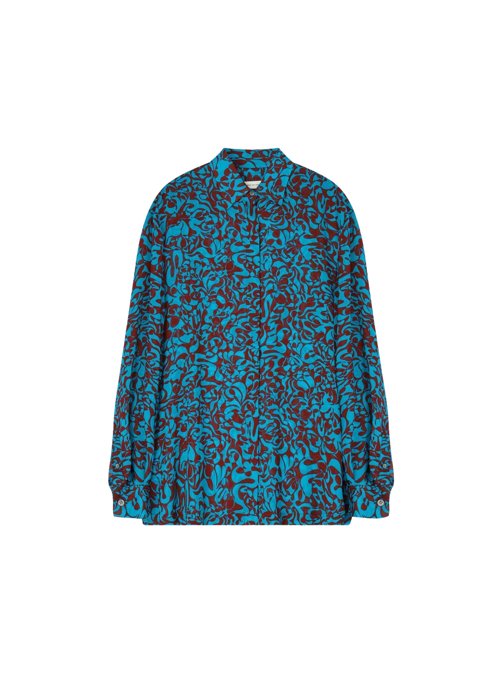 Dries-Van-Noten-Loose-Viscose-Shirt-scaled66696_nobg Dries Van Noten Loose Viscose Shirt - Dries Van Noten Tops - Belgian Fashion Design - Shop at Coveti