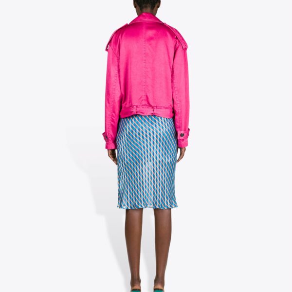 Dries Van Noten Overdyed Biker Jacket - Dries Van Noten Jackets - Belgian Fashion Design - Shop at Coveti
