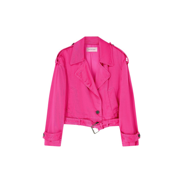 Dries Van Noten Overdyed Biker Jacket