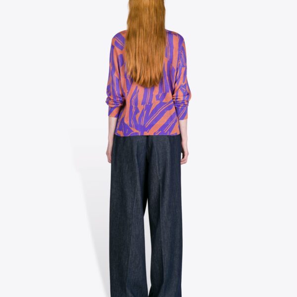 Dries Van Noten Printed Cotton Sweater - Dries Van Noten Knitwear - Belgian Fashion Design - Shop at Coveti