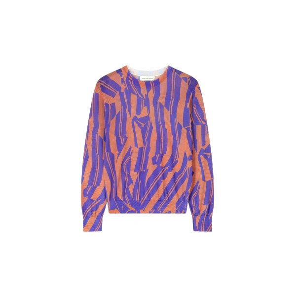 Printed Cotton Sweater