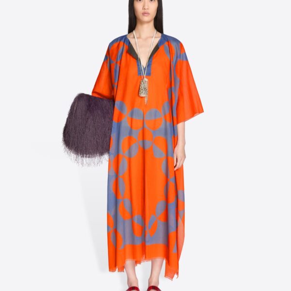 Dries Van Noten Printed Kaftan - Dries Van Noten Dresses - Belgian Fashion Design - Shop at Coveti