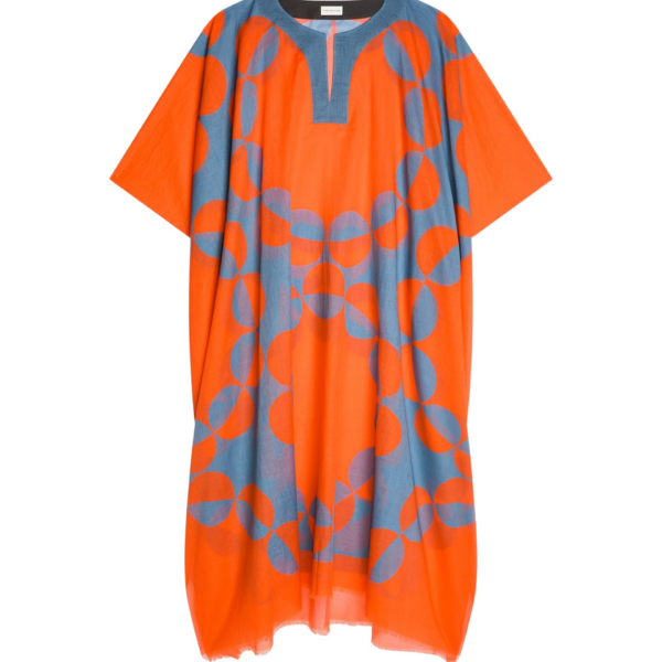 Dries Van Noten Printed Kaftan - Dries Van Noten Dresses - Belgian Fashion Design - Shop at Coveti
