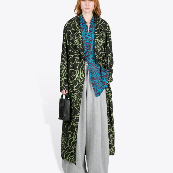 Dries Van Noten Printed Mac - Dries Van Noten Coats - Belgian Fashion Design - Shop at Coveti