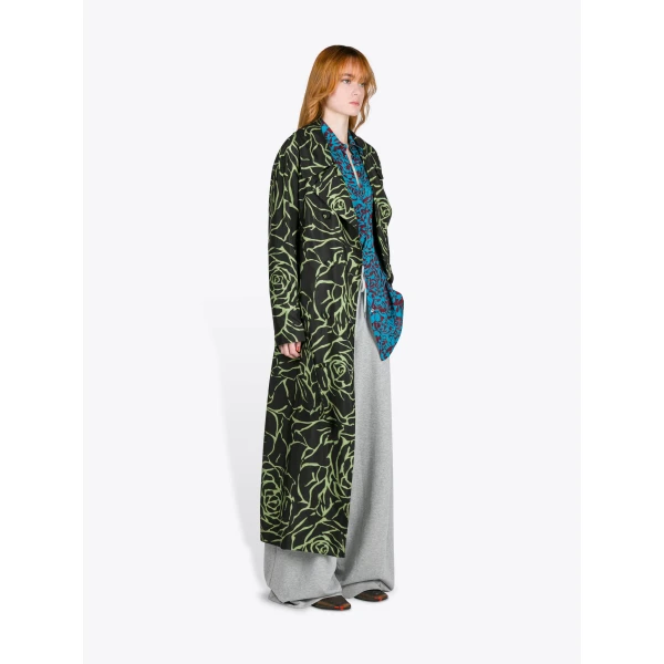 Dries Van Noten Printed Mac Coat, view 3