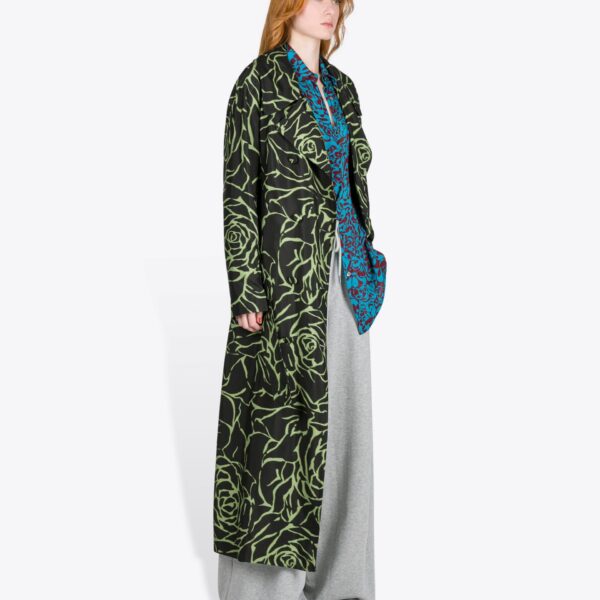 Dries Van Noten Printed Mac - Dries Van Noten Coats - Belgian Fashion Design - Shop at Coveti