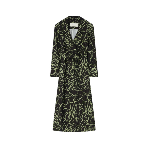 Dries Van Noten Printed Mac Coat