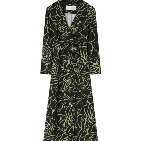 Dries Van Noten Printed Mac - Dries Van Noten Coats - Belgian Fashion Design - Shop at Coveti
