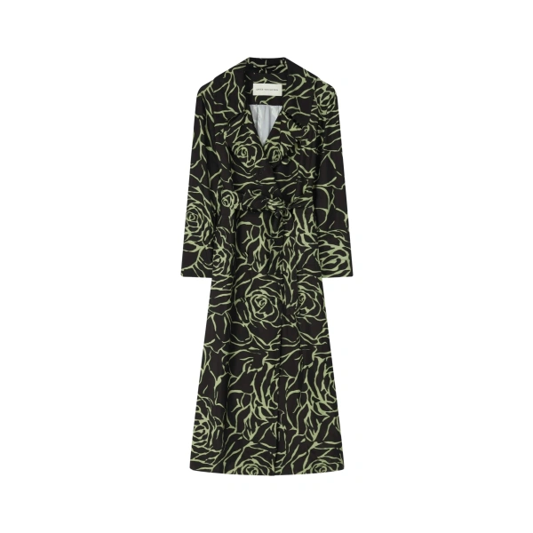 Dries Van Noten Printed Mac Coat