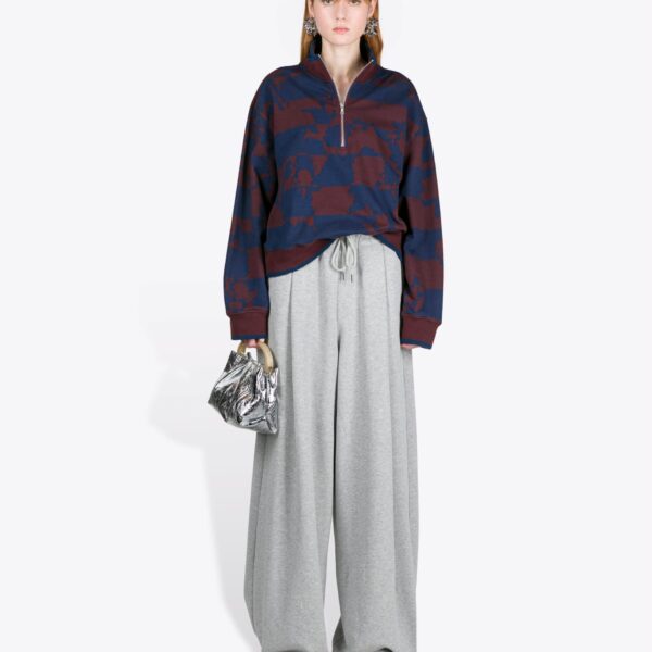 Dries Van Noten Printed Zipped Sweatshirt - Dries Van Noten Tops - Belgian Fashion Design - Shop at Coveti