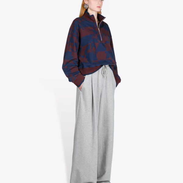 Dries Van Noten Printed Zipped Sweatshirt - Dries Van Noten Tops - Belgian Fashion Design - Shop at Coveti
